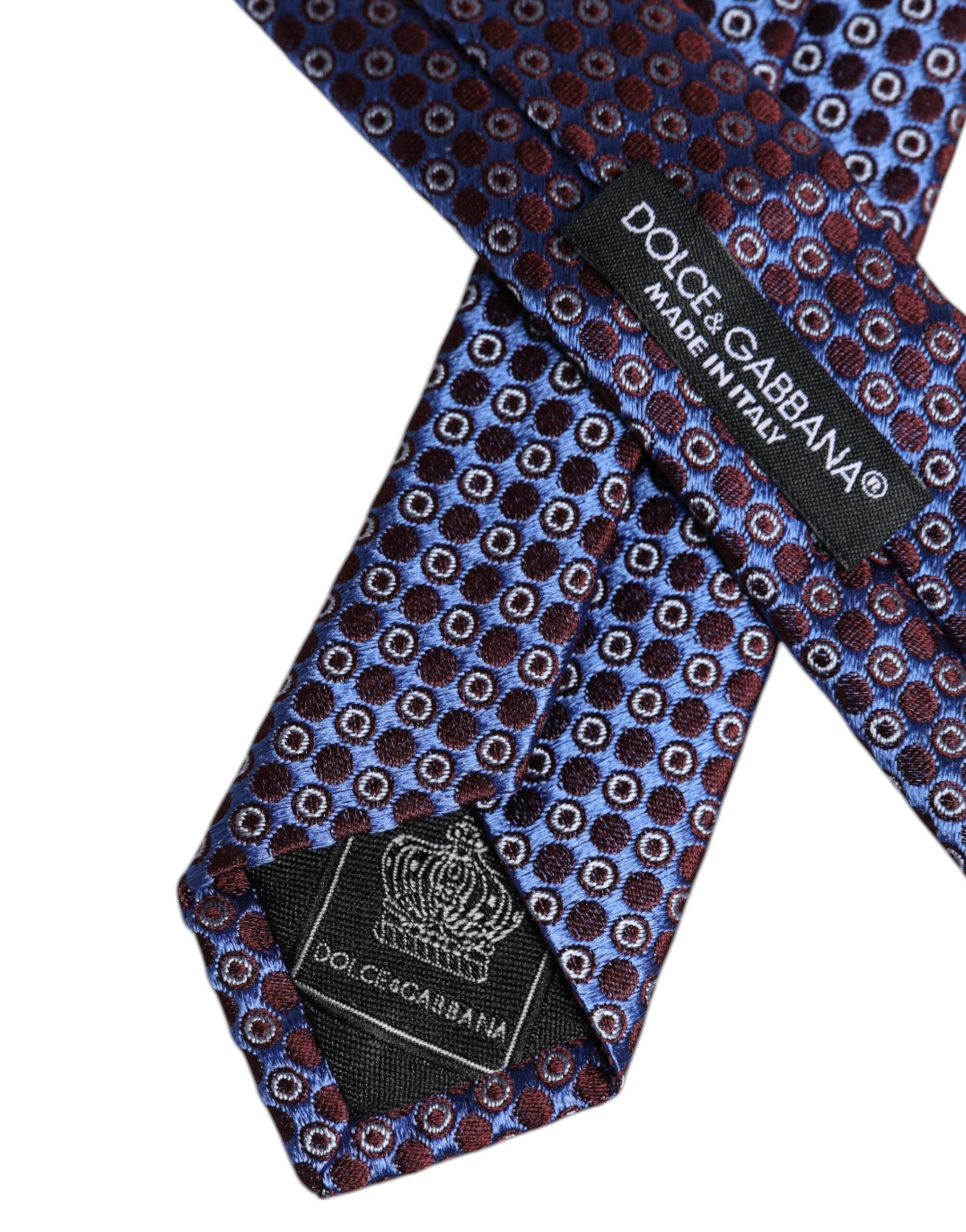 Multicolor Circles Silk Adjustable Necktie Tie - ventzia