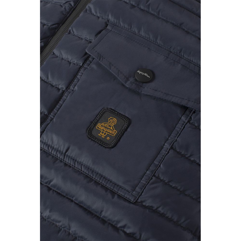 Blue Nylon Vest - ventzia