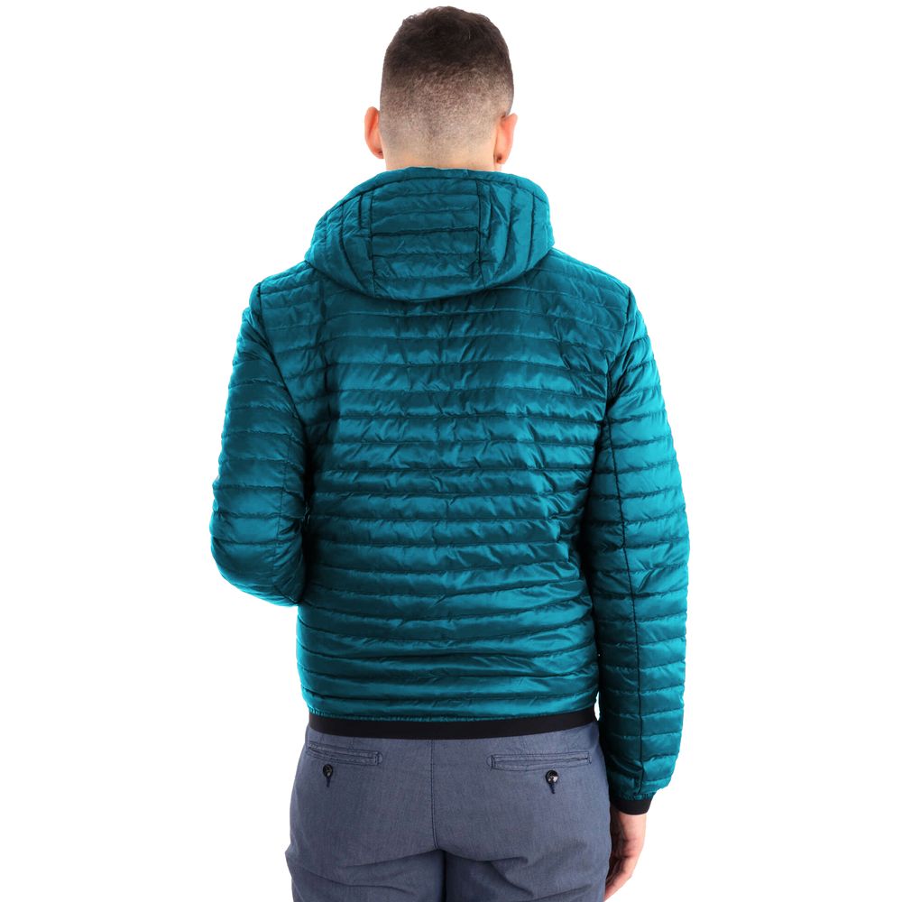 Blue Nylon Jacket - ventzia