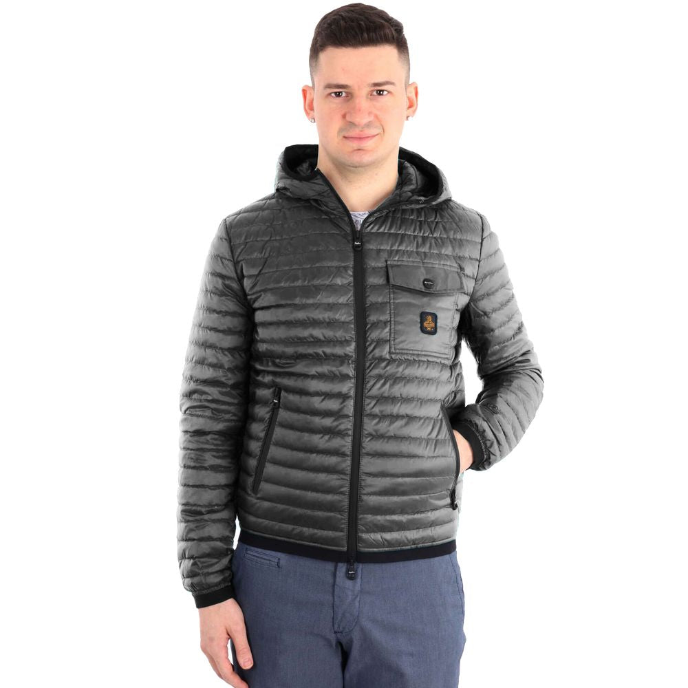 Gray Nylon Jacket - ventzia