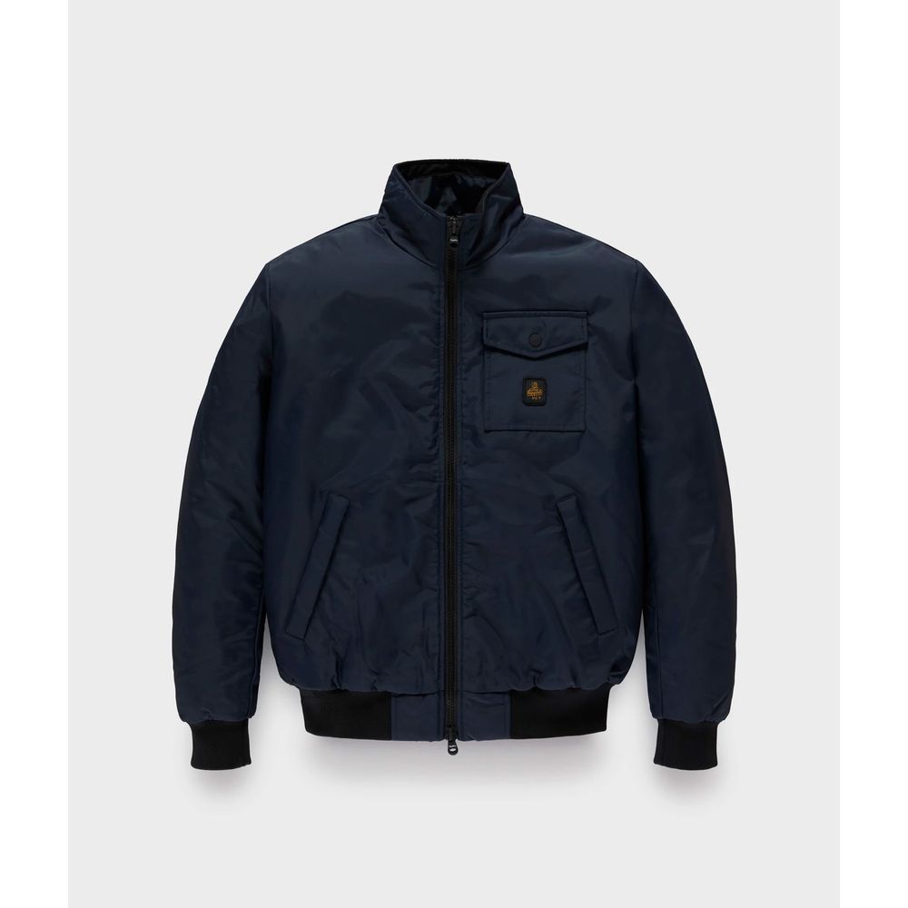 Blue Polyamide Men Jacket - ventzia