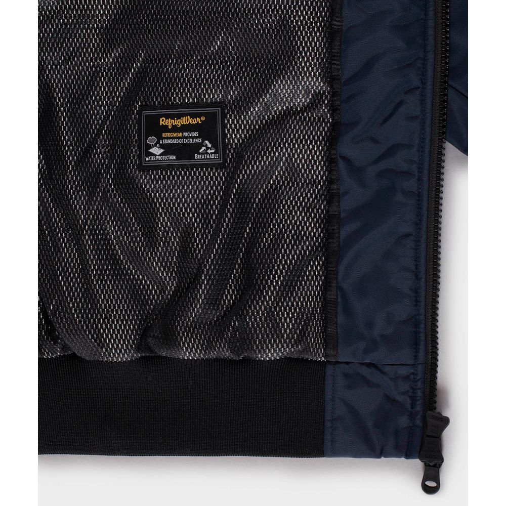 Blue Polyamide Men Jacket - ventzia