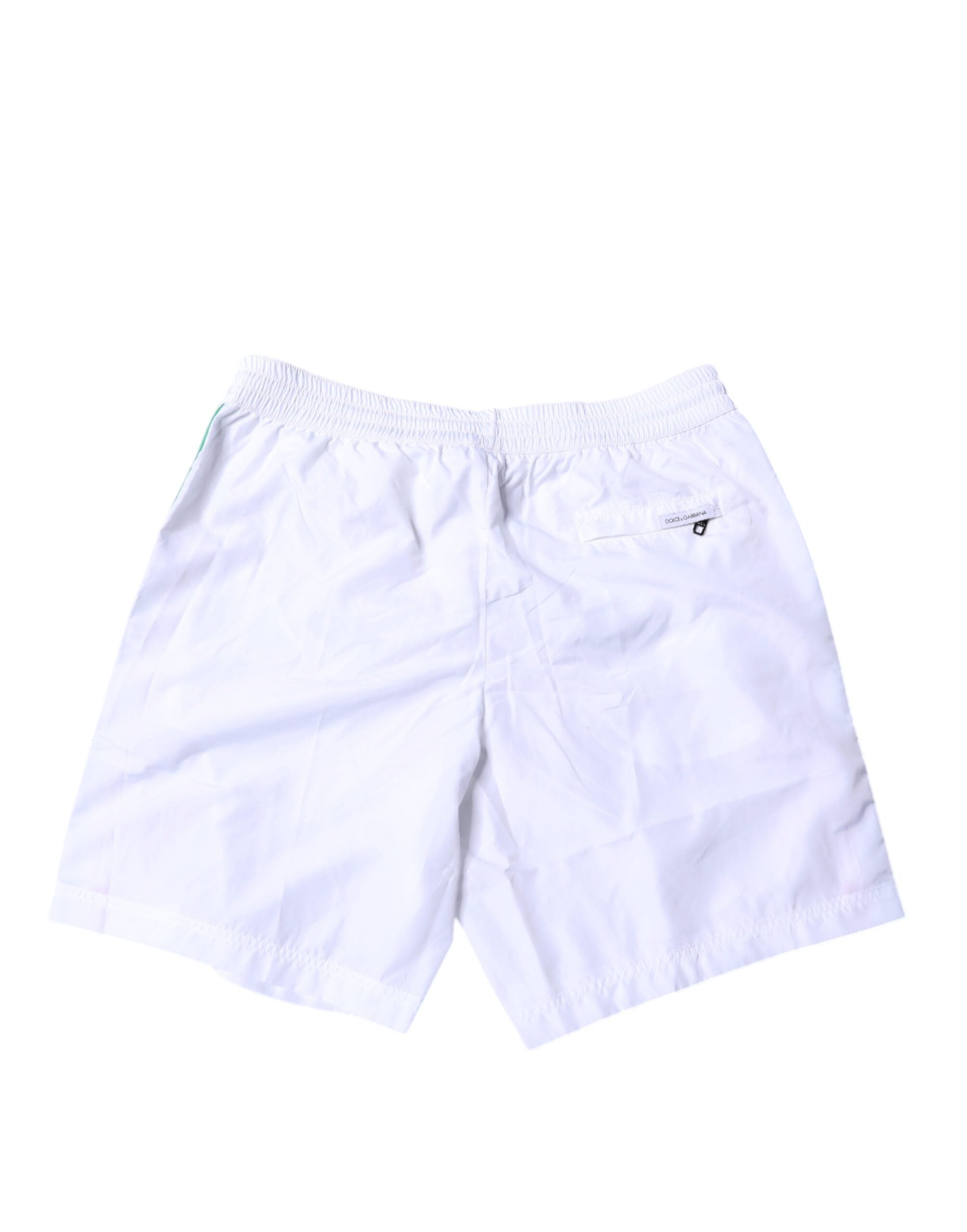 White Stripes Beachwear Shorts 2 Pc Swimwear - ventzia