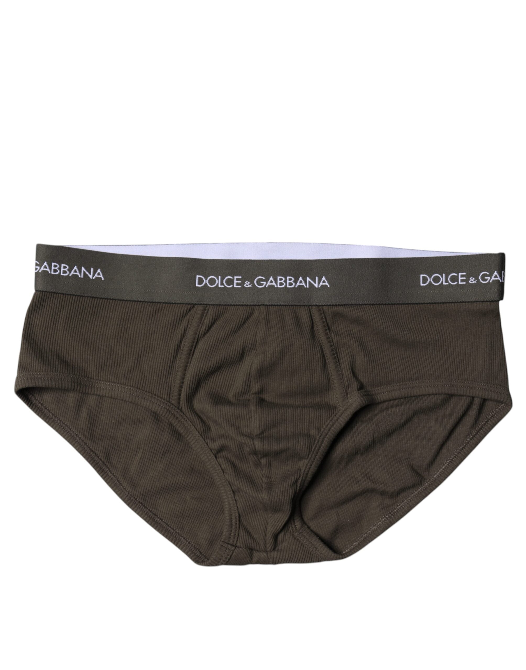 Gray Cotton Men Mid Slip Brief Underwear - ventzia