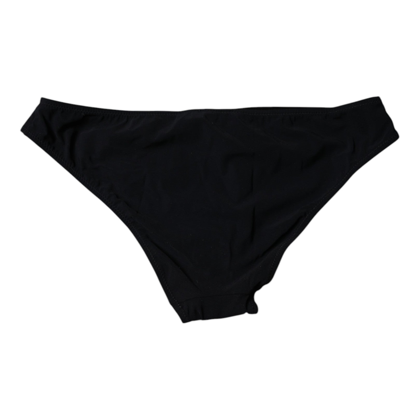 Black Nylon Stretch Mid Waist Panty Underwear - ventzia