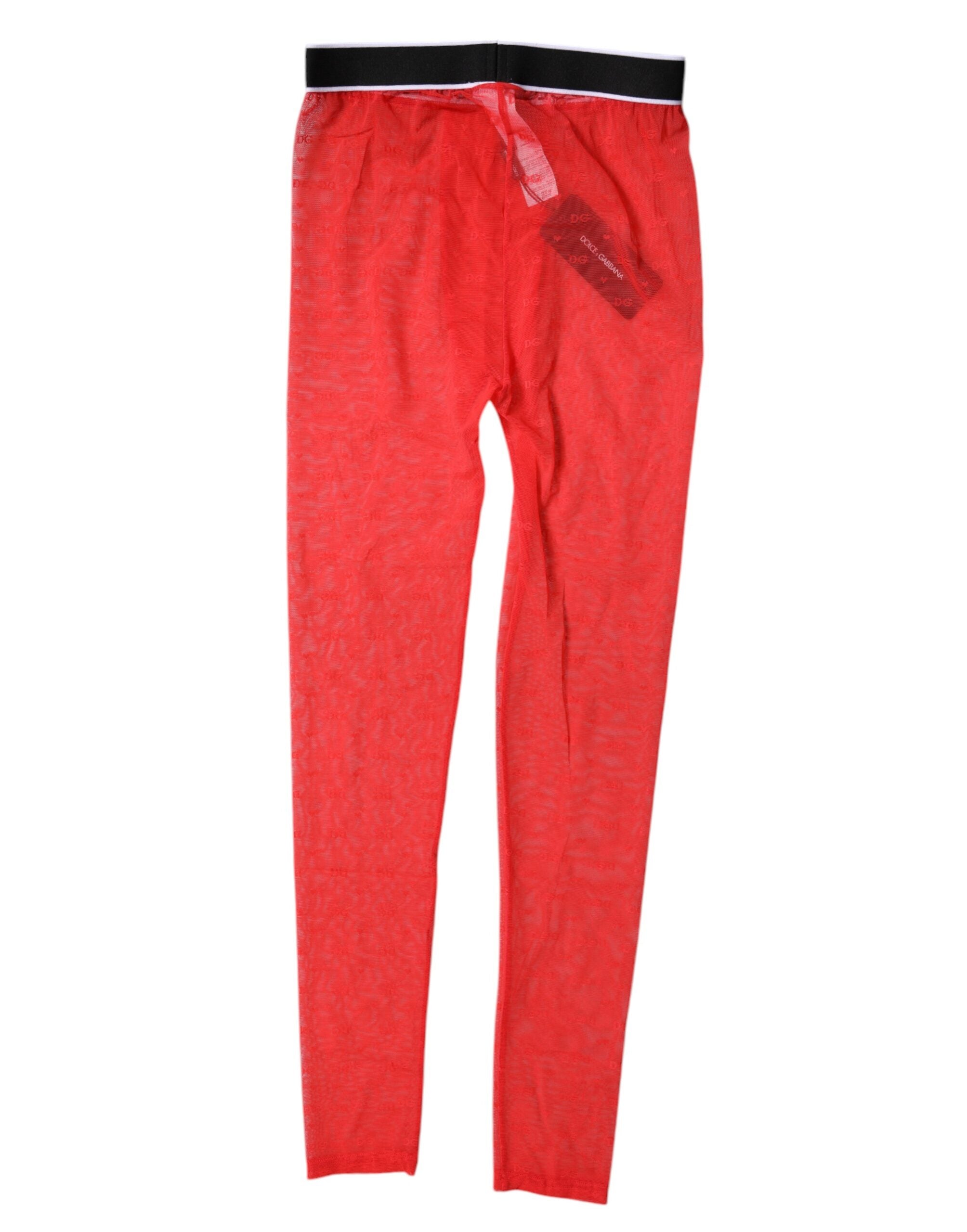 Red Logo Lace Lingerie Tight Pants Underwear - ventzia