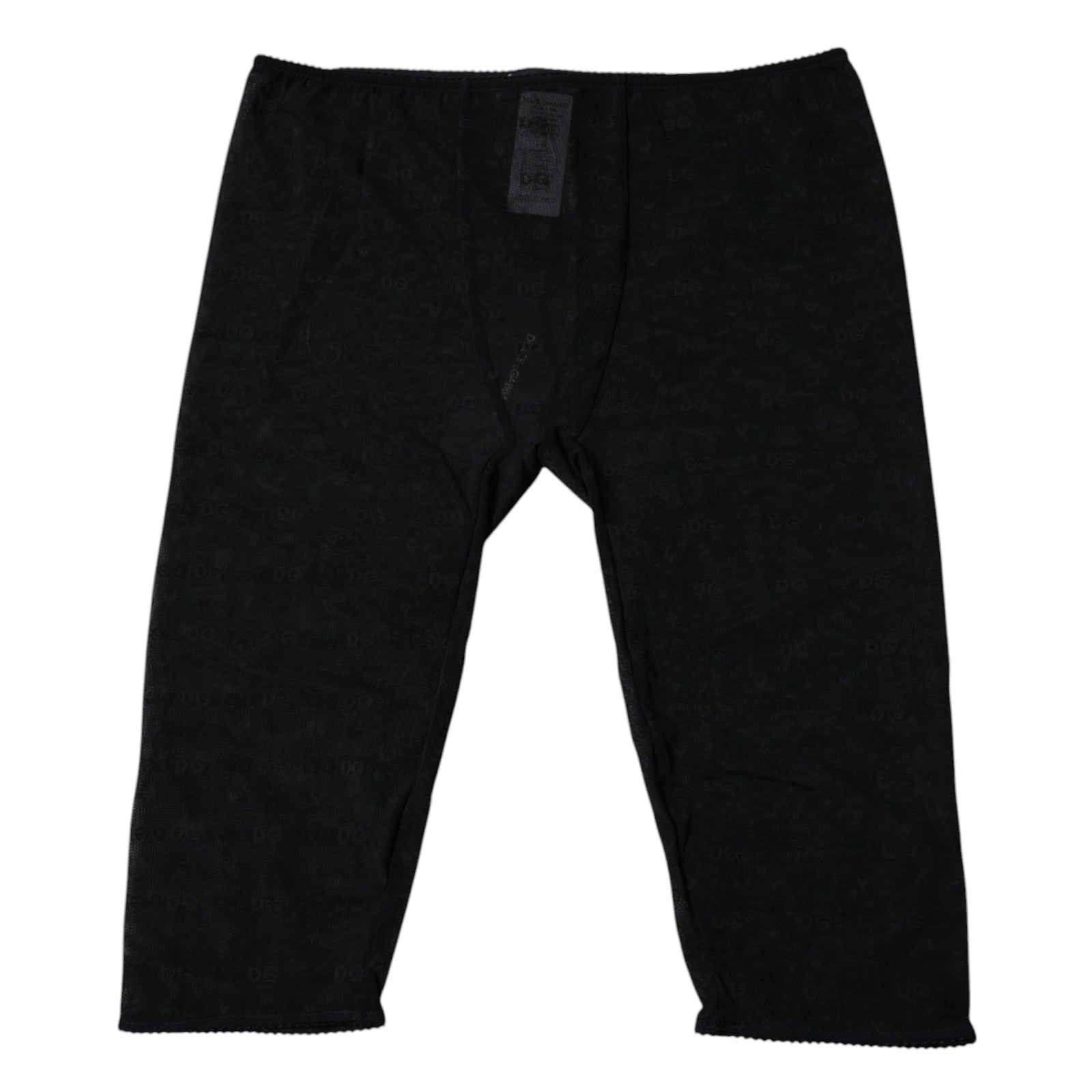 Black Logo Lace Lingerie Cropped Tight Underwear - ventzia