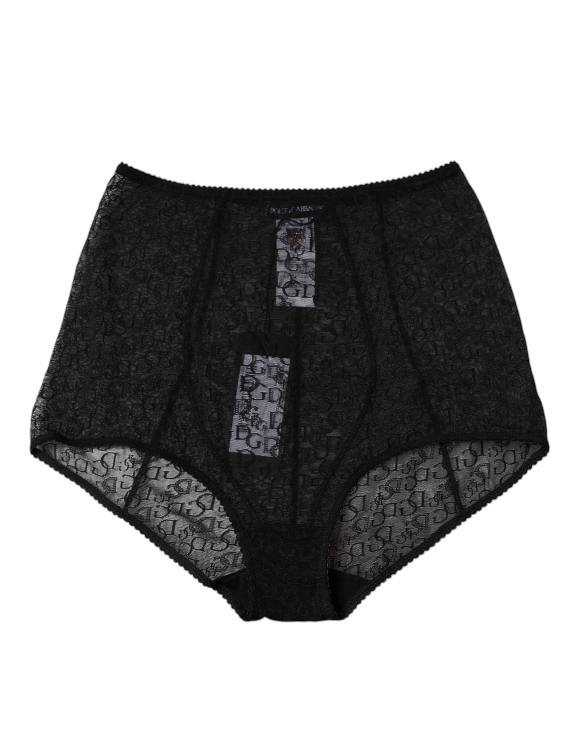 Black Logo Girdle High Waist Panty Underwear - ventzia