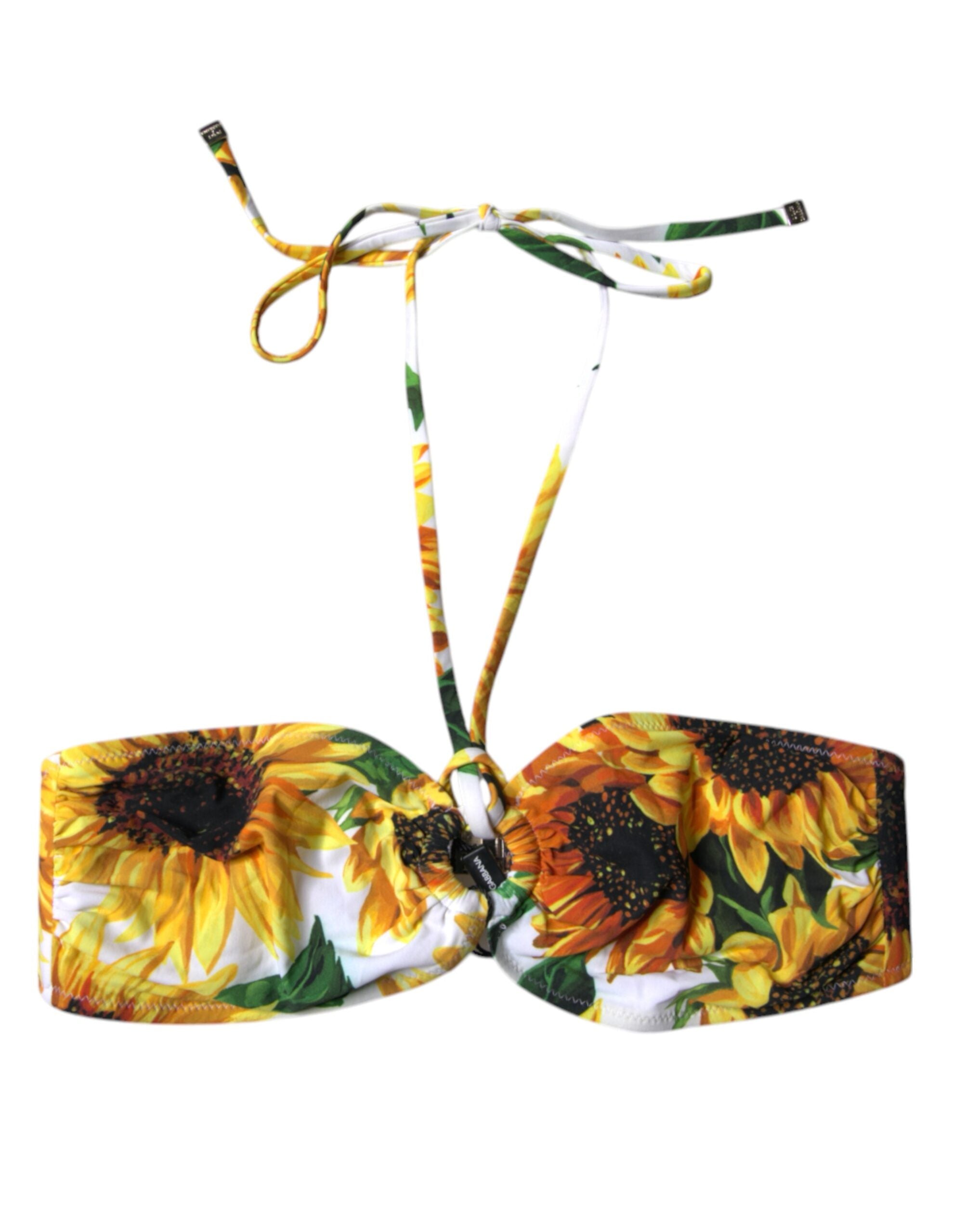 Multicolor Floral Halter Beachwear Bikini Top Swimwear - ventzia