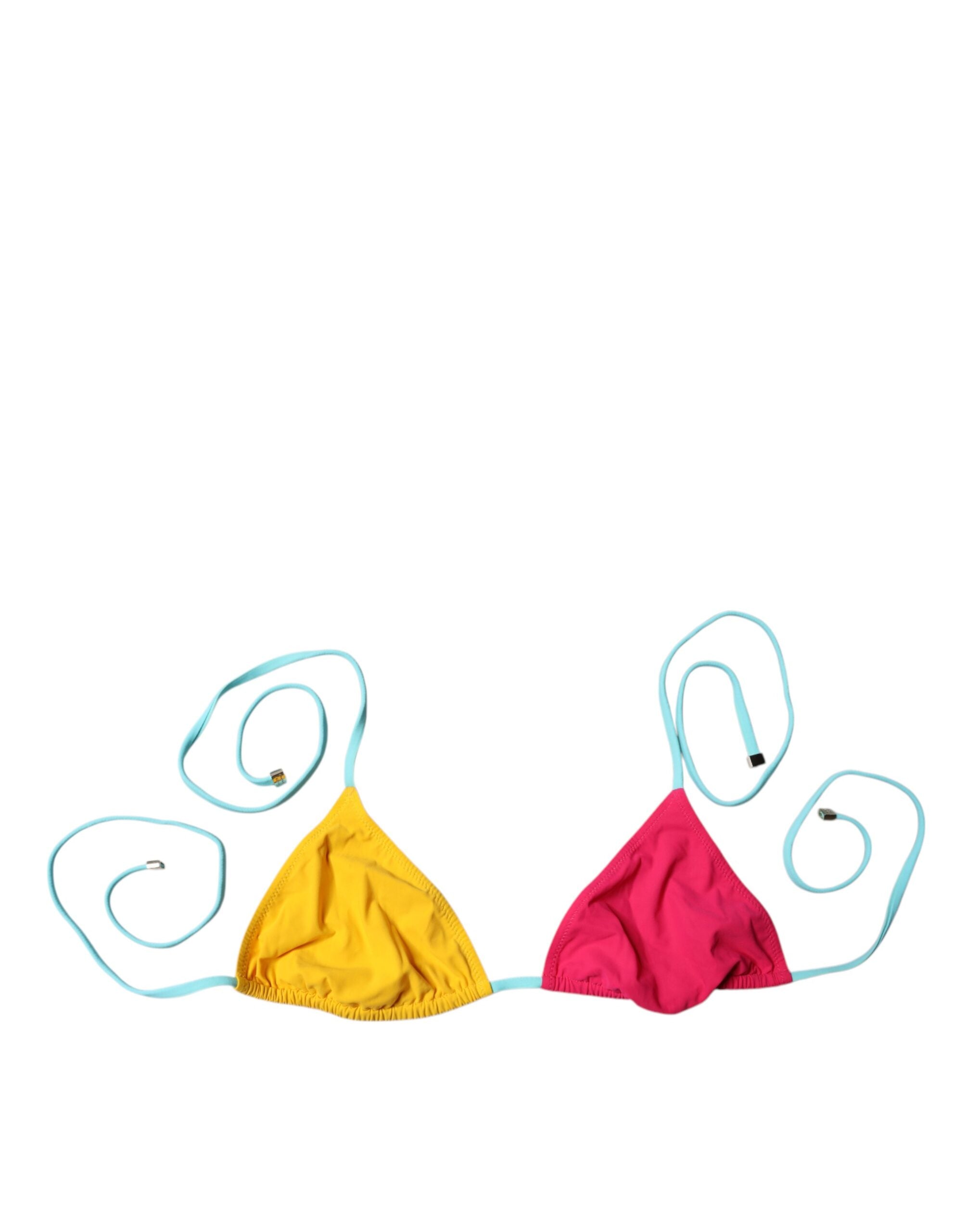 Multicolor Halter Beachwear Bikini Top Swimwear - ventzia