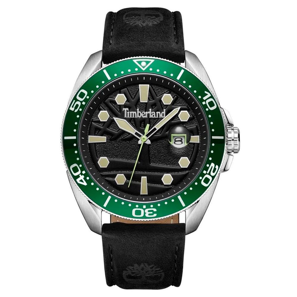 Black Leather Watch - ventzia