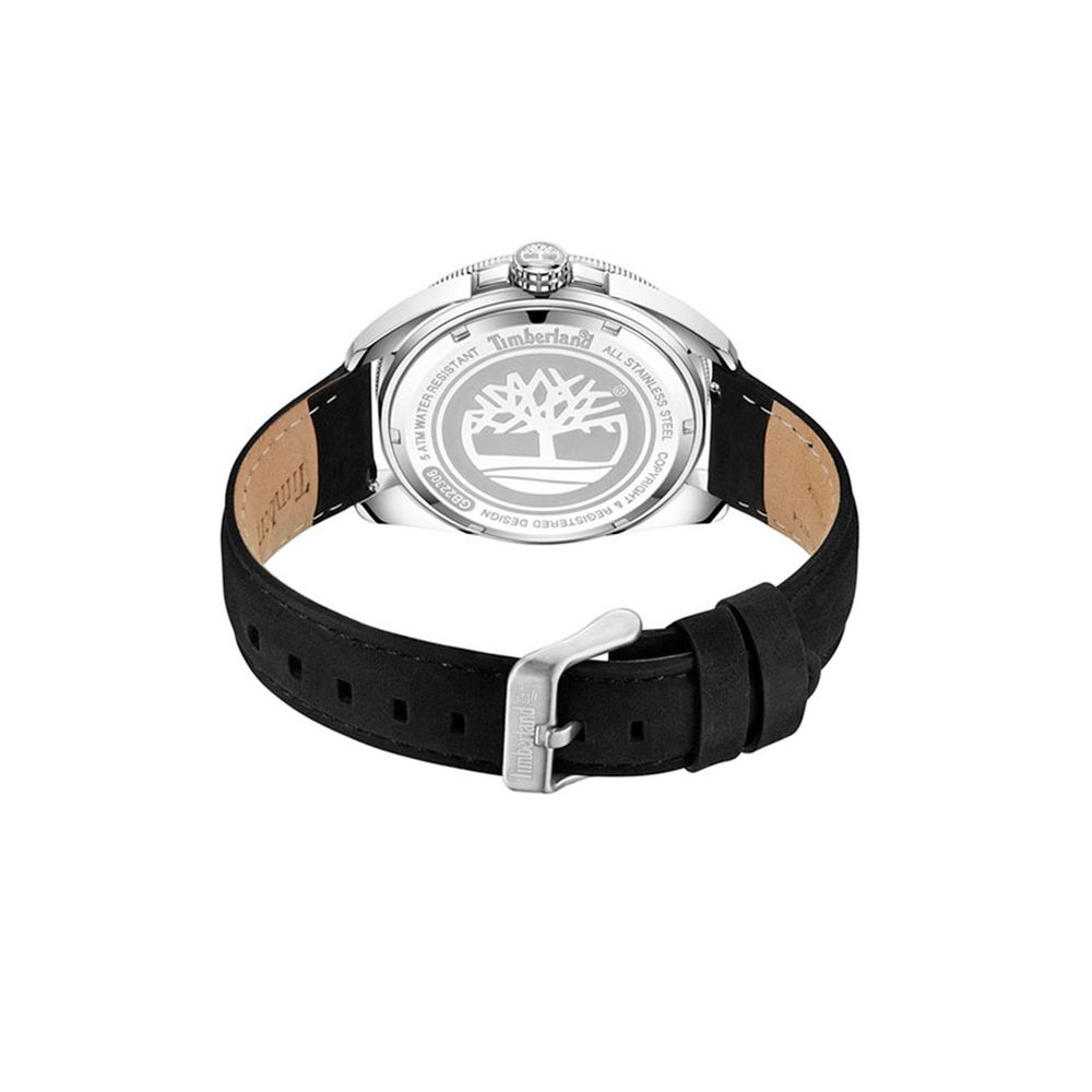 Black Leather Watch - ventzia