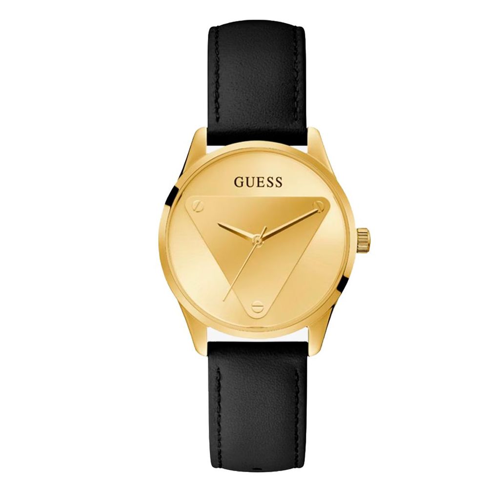 Black Leather Watch - ventzia