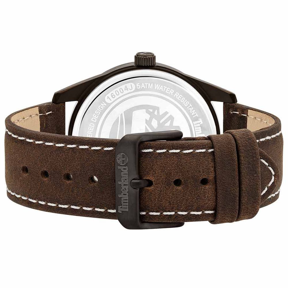 Brown Leather Dress Watch - ventzia
