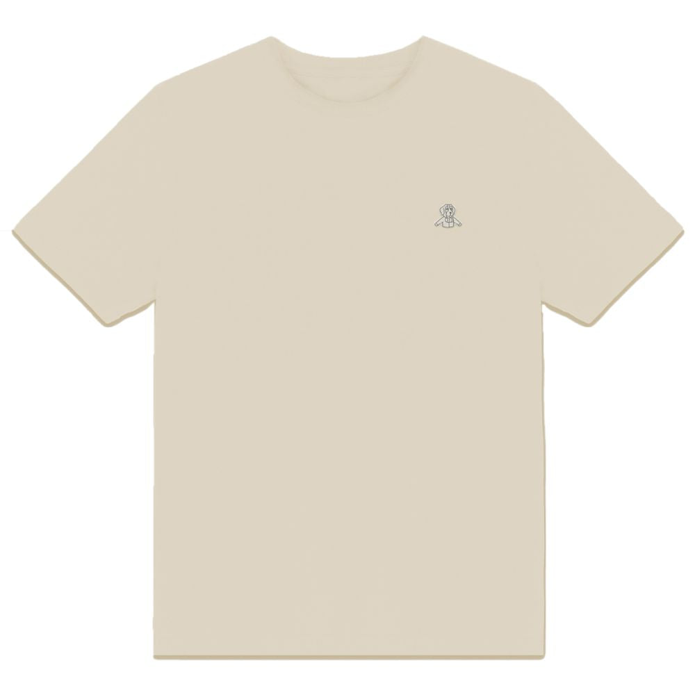 Beige Cotton T-Shirt - ventzia