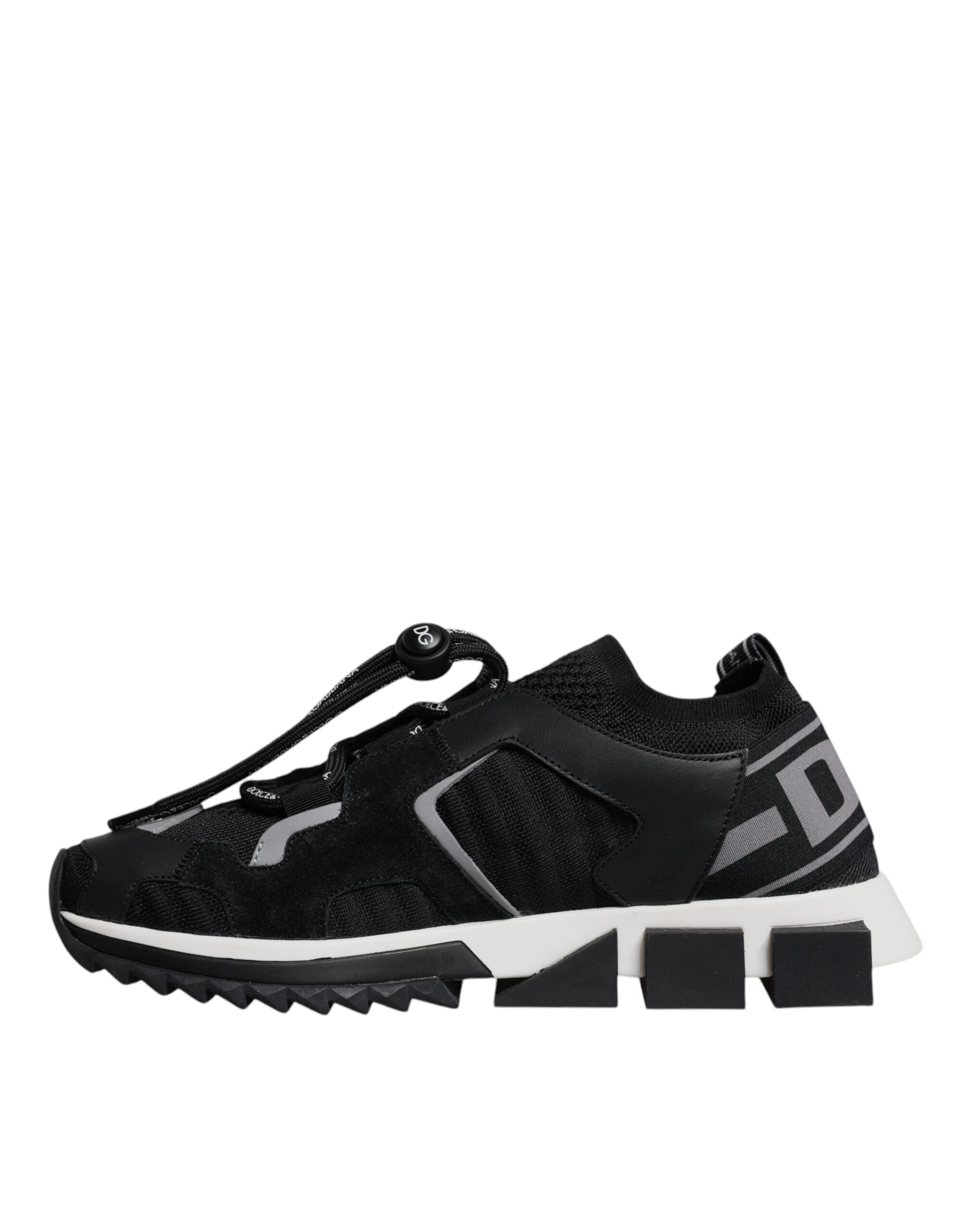 Black Mesh Sorrento Trekking Sneakers Shoes - ventzia