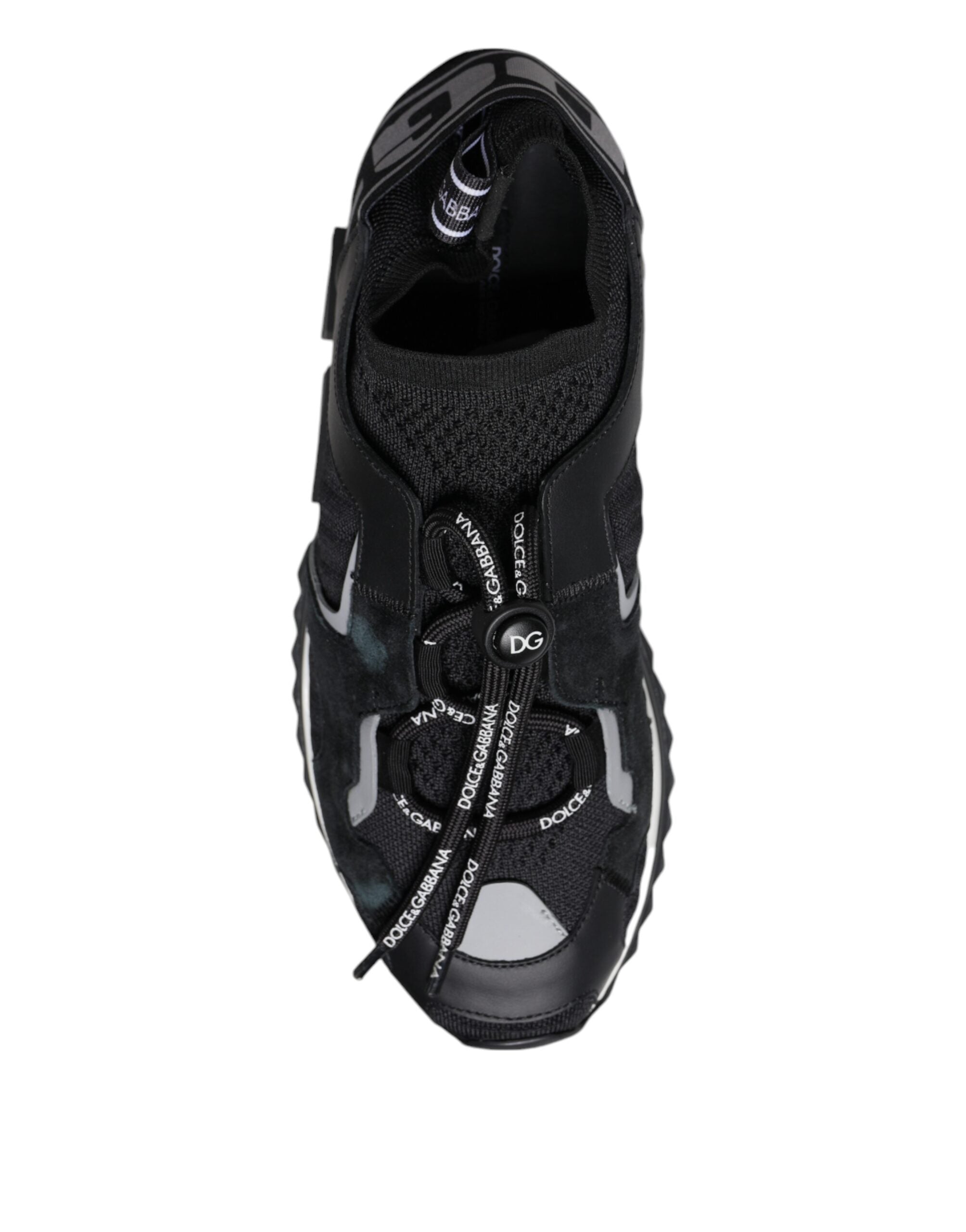 Black Mesh Sorrento Trekking Sneakers Shoes - ventzia
