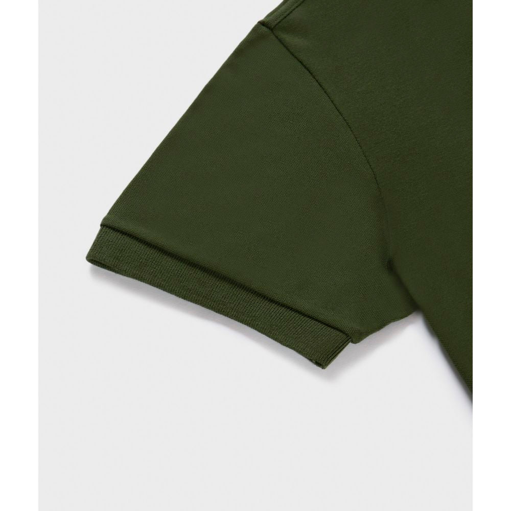 Green Cotton Polo Shirt - ventzia