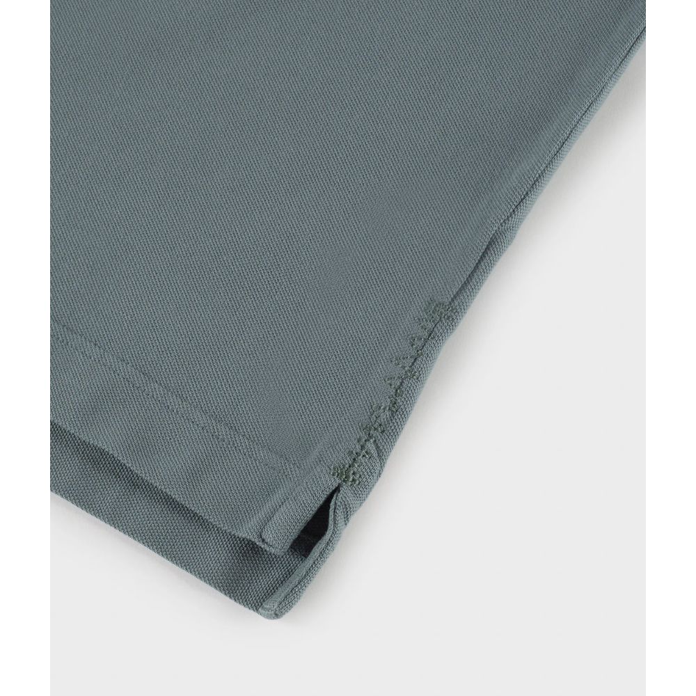 Green Cotton Polo Shirt - ventzia