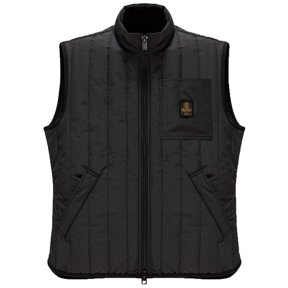 Black Polyester Vest - ventzia