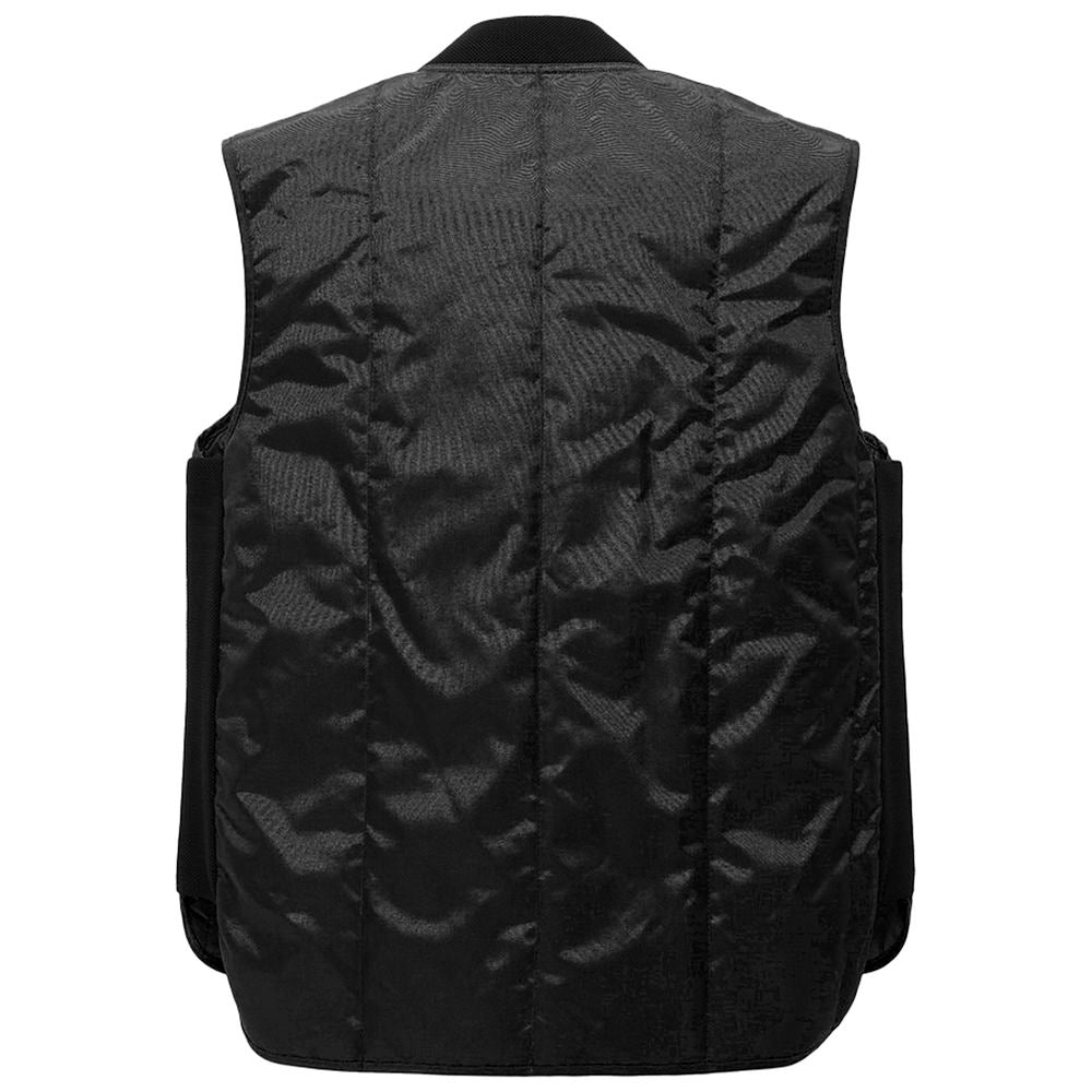 Black Polyester Vest - ventzia