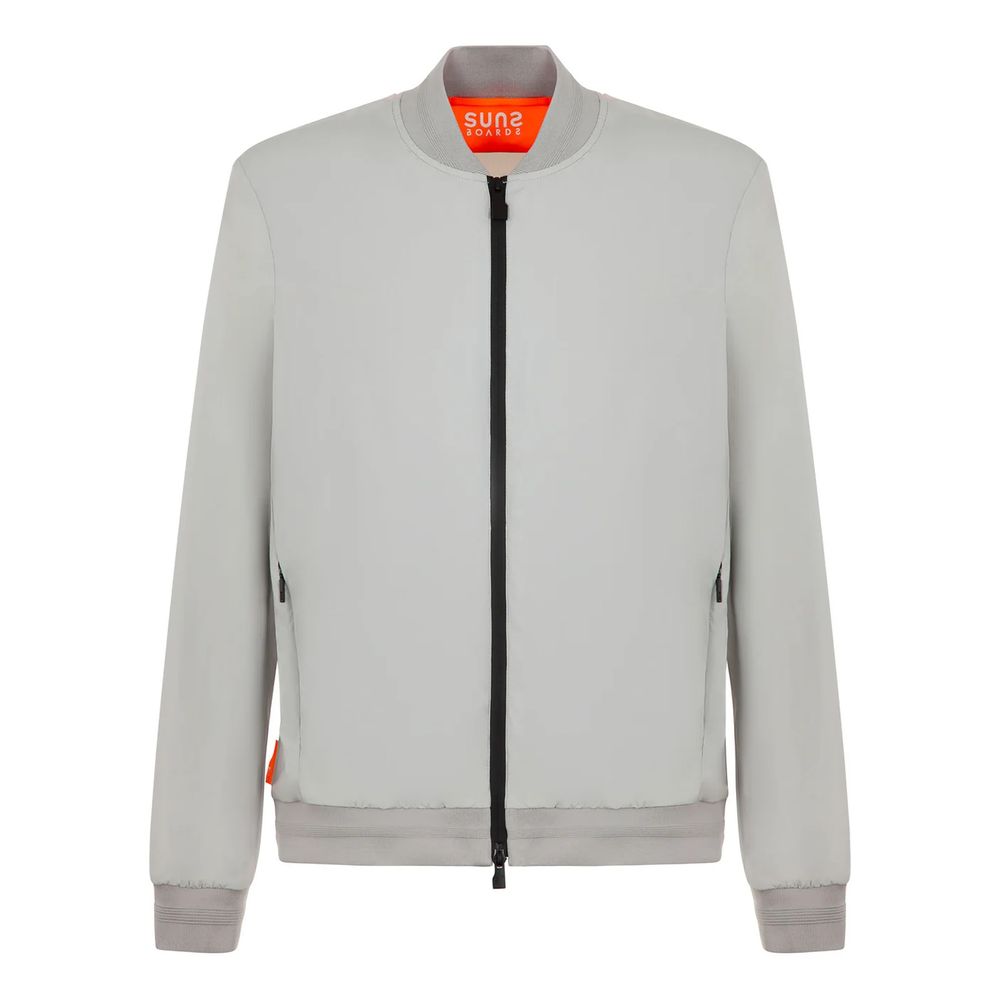 Brown Nylon Men's Stretch Jacket - ventzia
