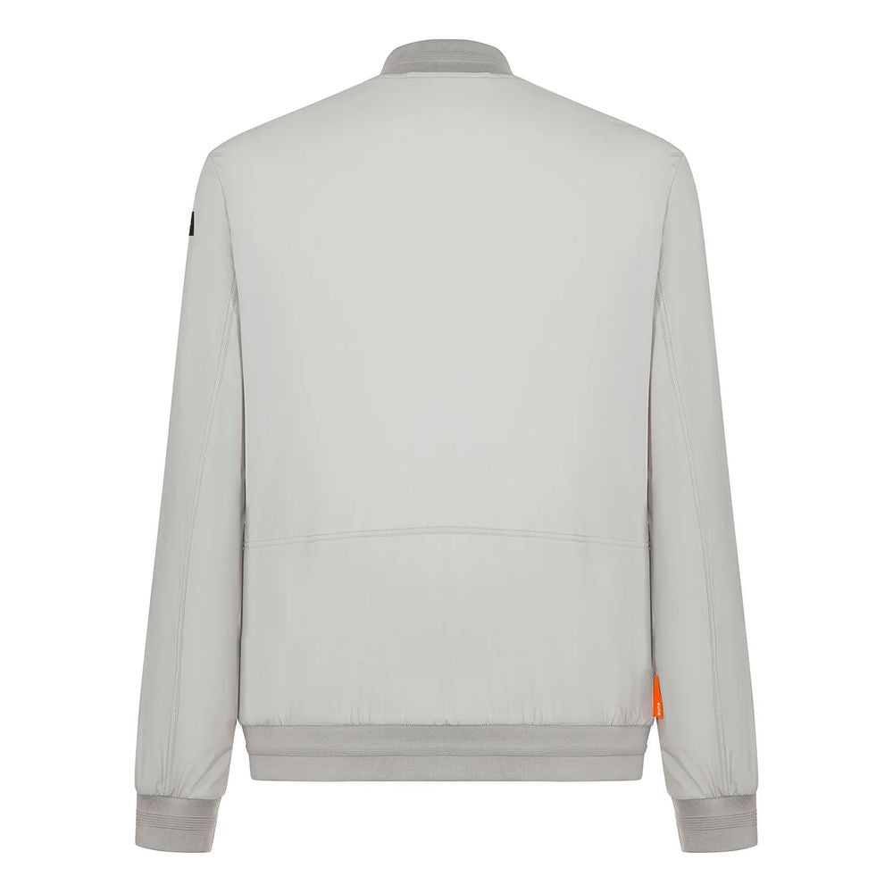 Brown Nylon Men's Stretch Jacket - ventzia