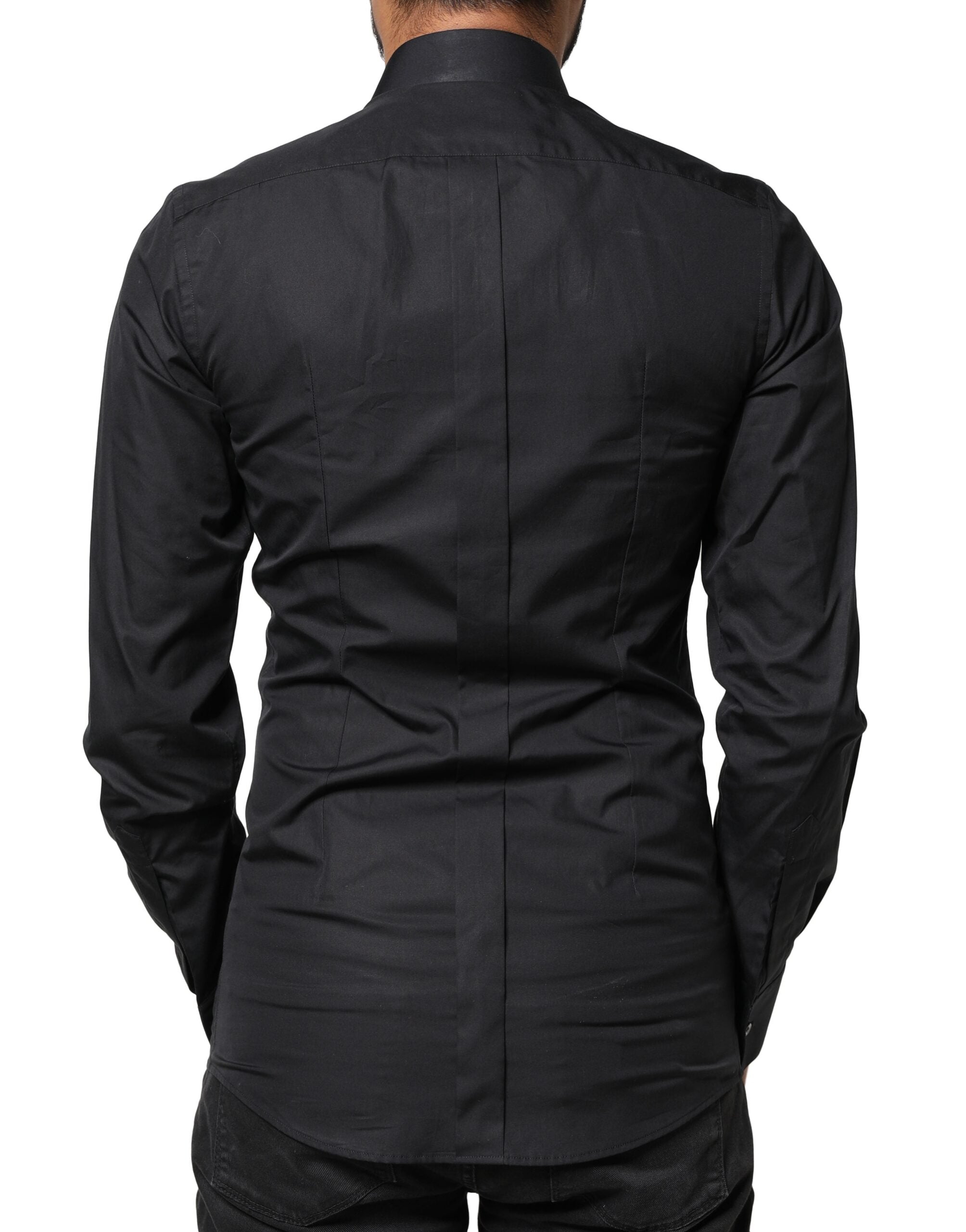 Black Love Embroidery GOLD Formal Dress Shirt - ventzia