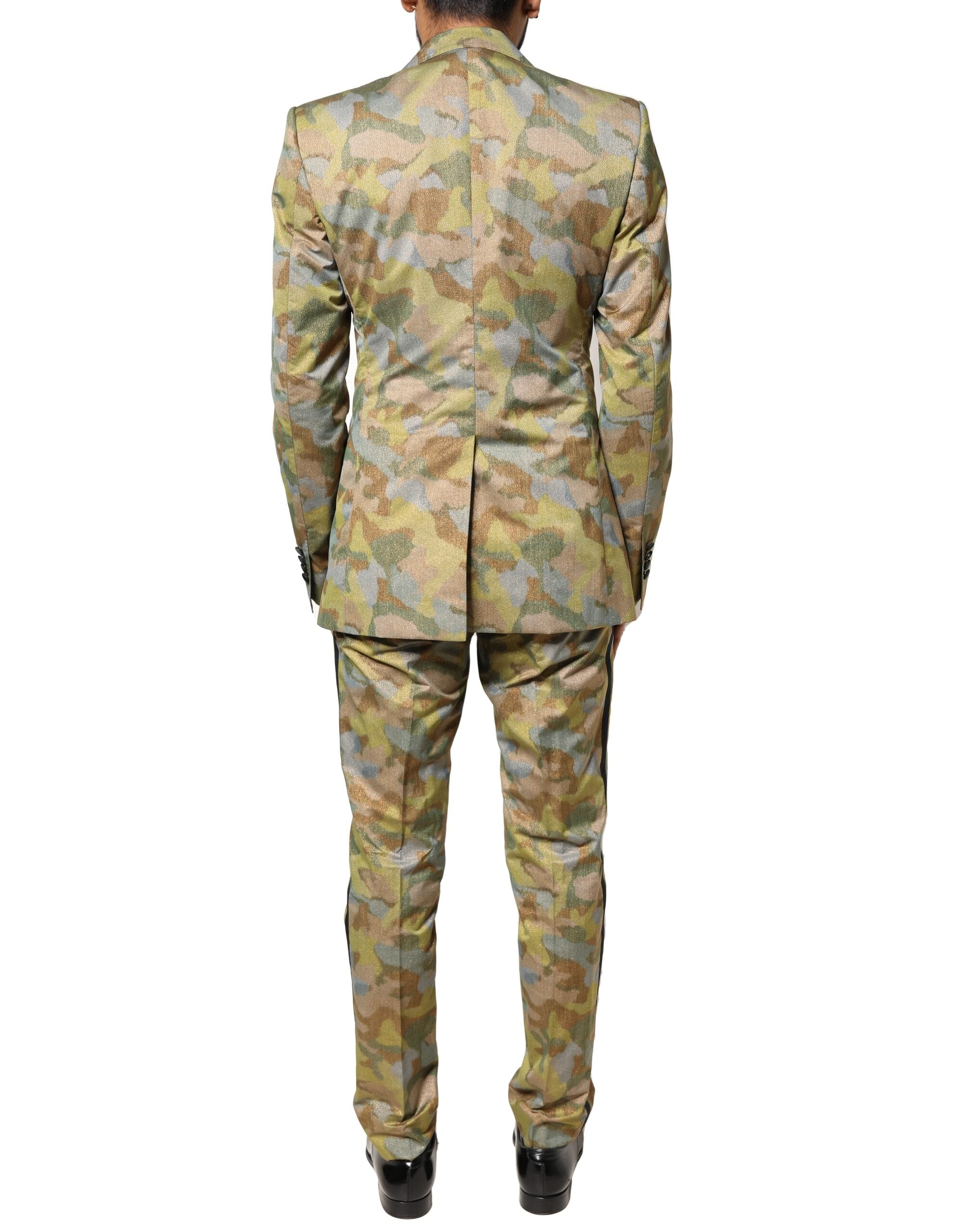 Multicolor Camouflage SICILIA 3 Piece Suit - ventzia