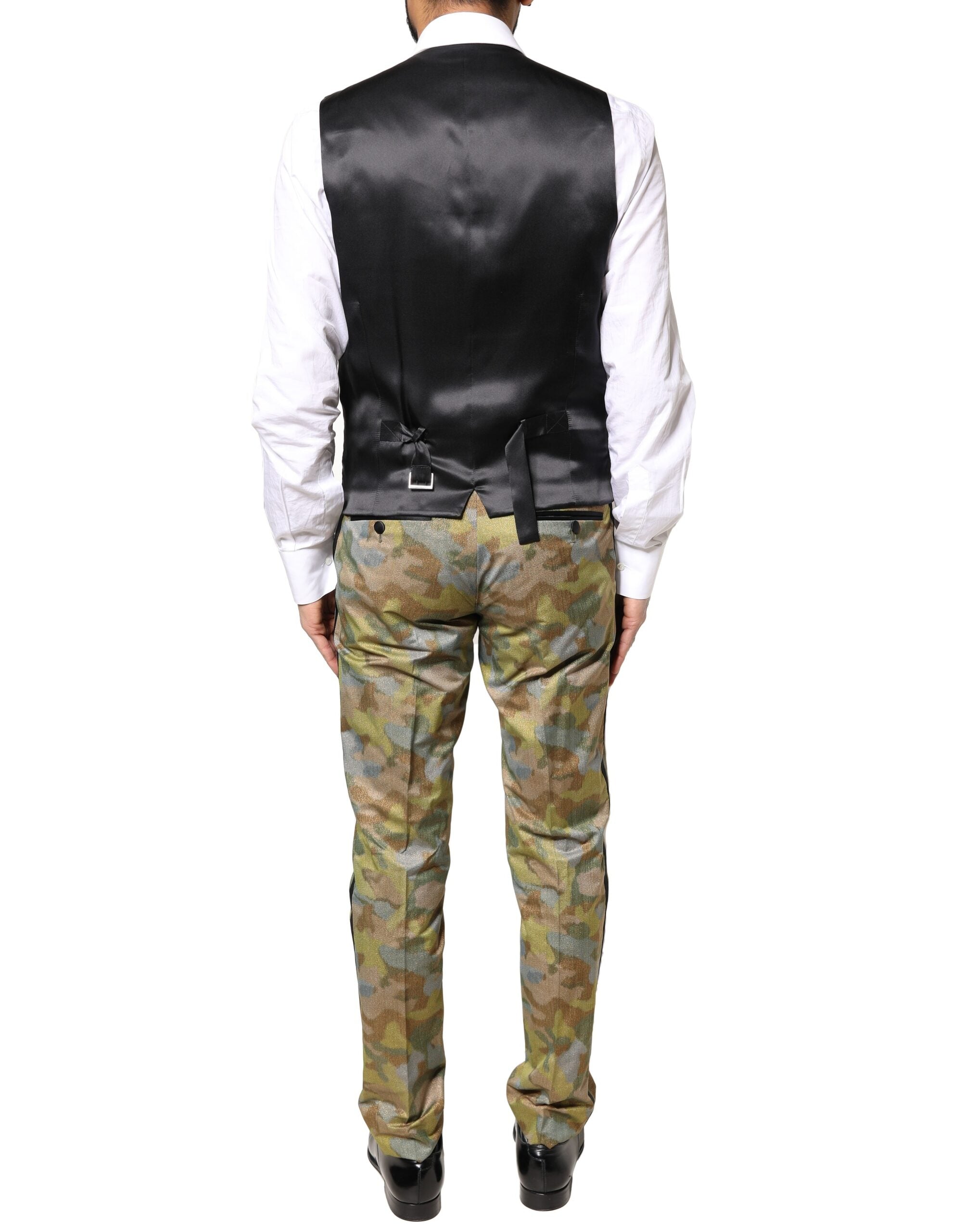 Multicolor Camouflage SICILIA 3 Piece Suit - ventzia