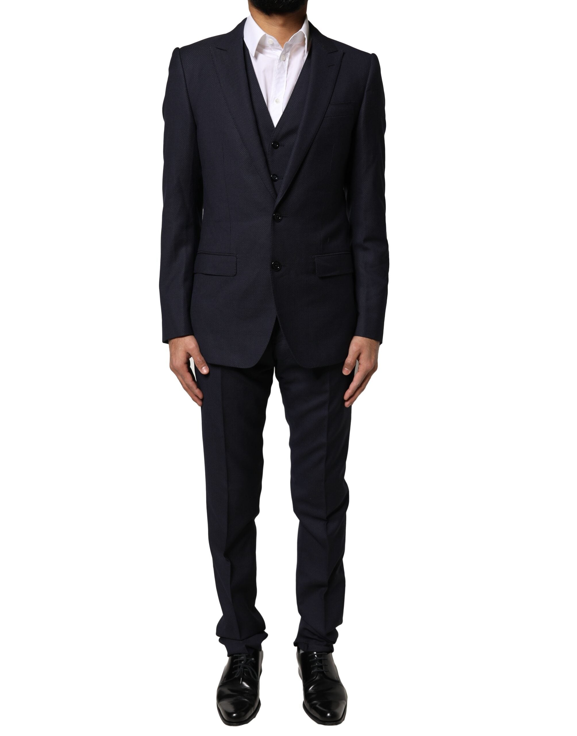 Black Fantasy MARTINI 3 Piece Formal Suit - ventzia