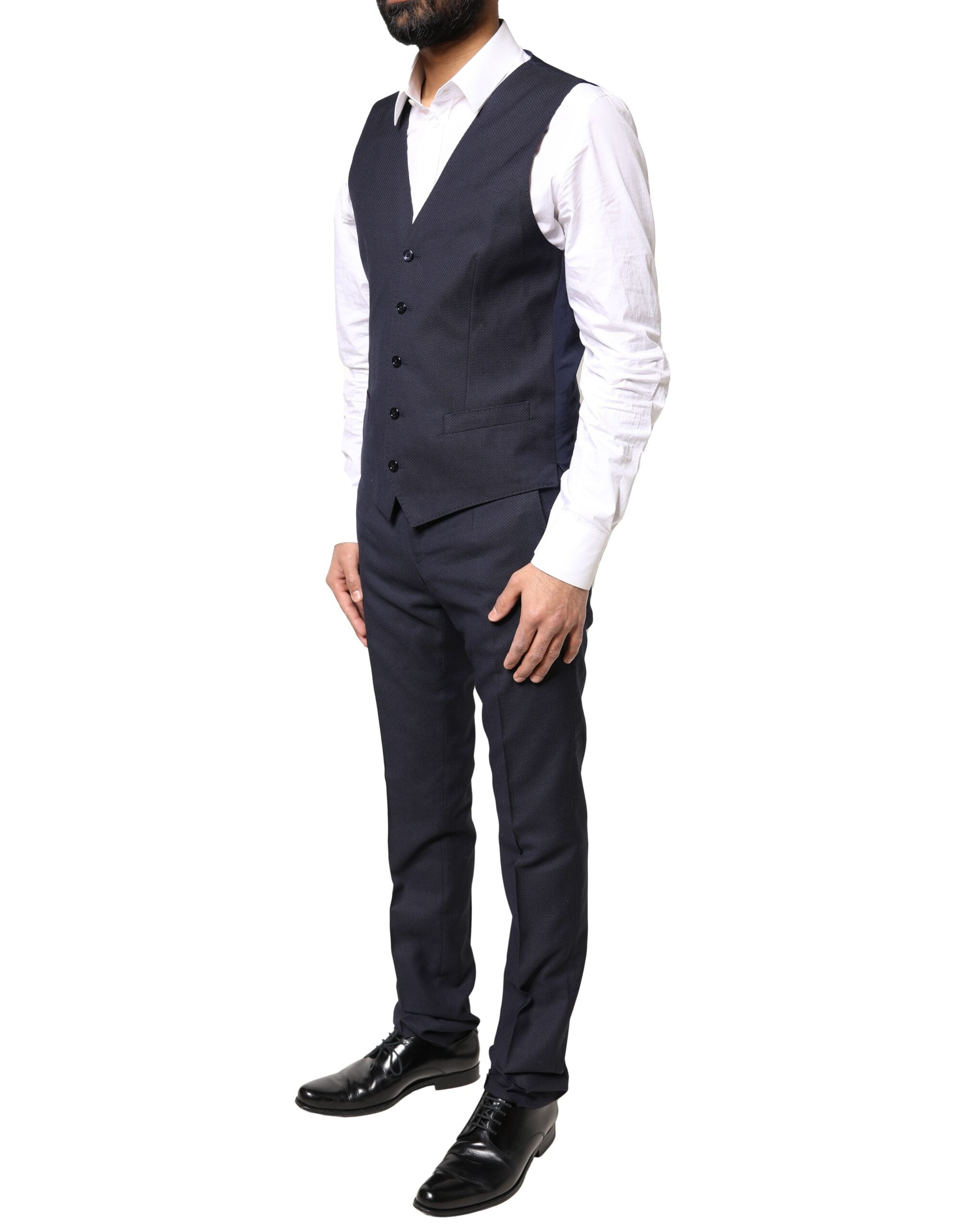 Black Fantasy MARTINI 3 Piece Formal Suit - ventzia