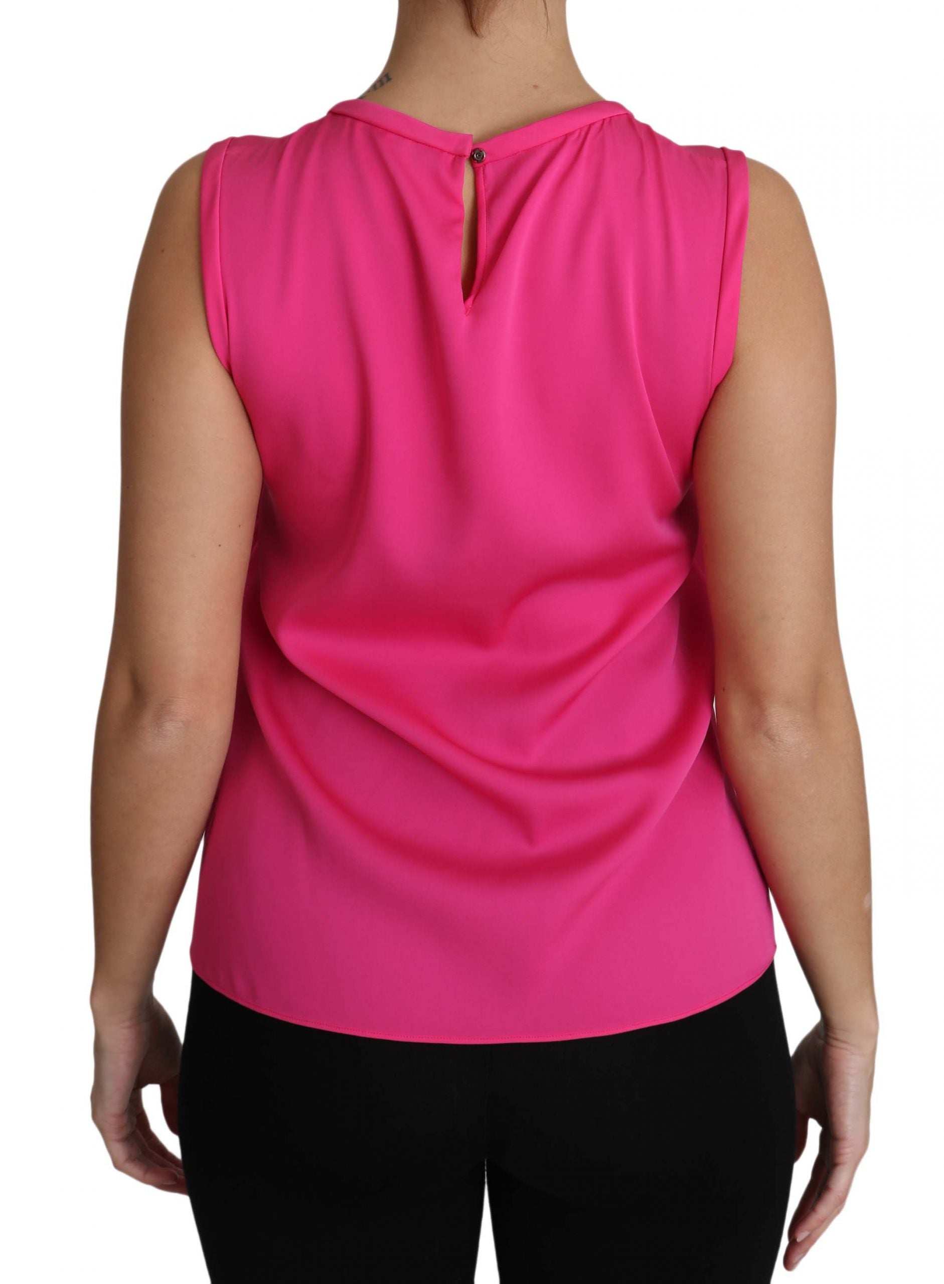 Elegant Pink Silk Family Tank Top Shirt - ventzia