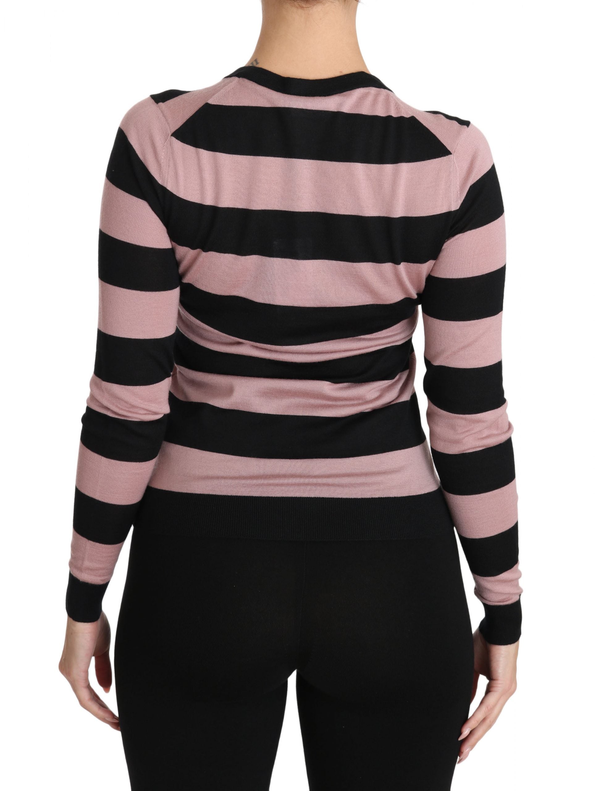 Elegant Floral Embroidered Cashmere Cardigan - ventzia
