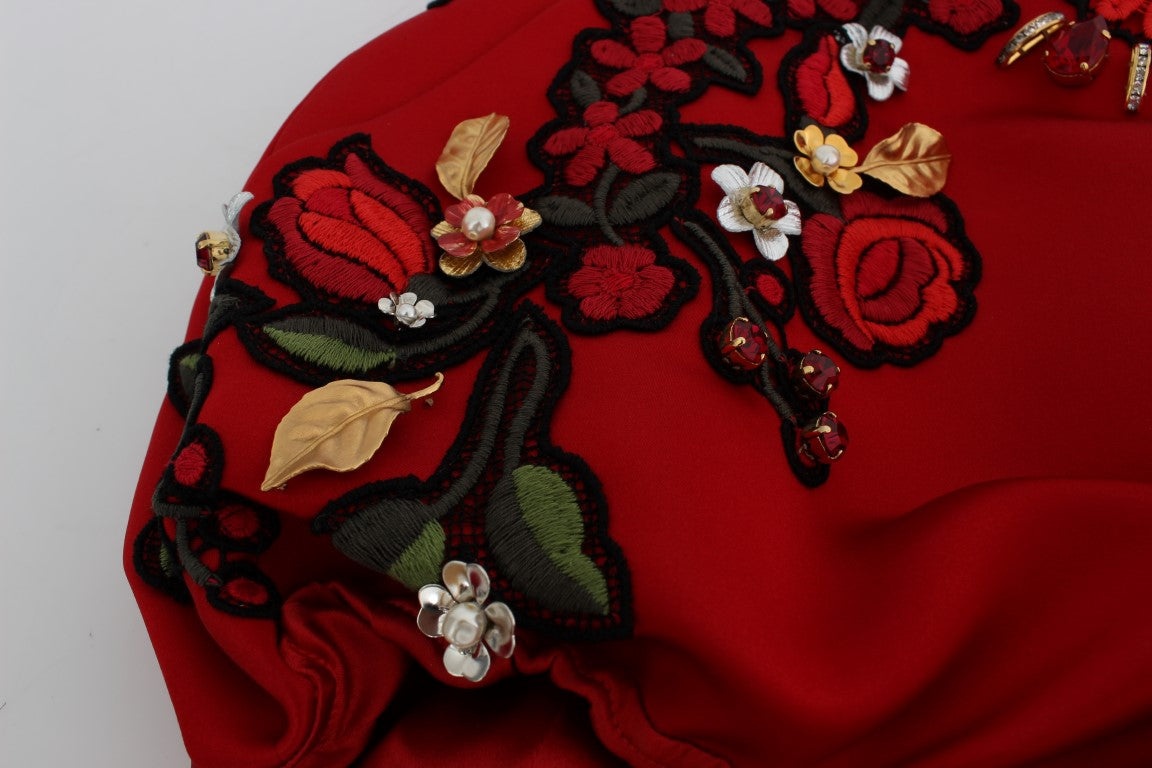 Elegant Silk High Waist Embroidered Shorts - ventzia