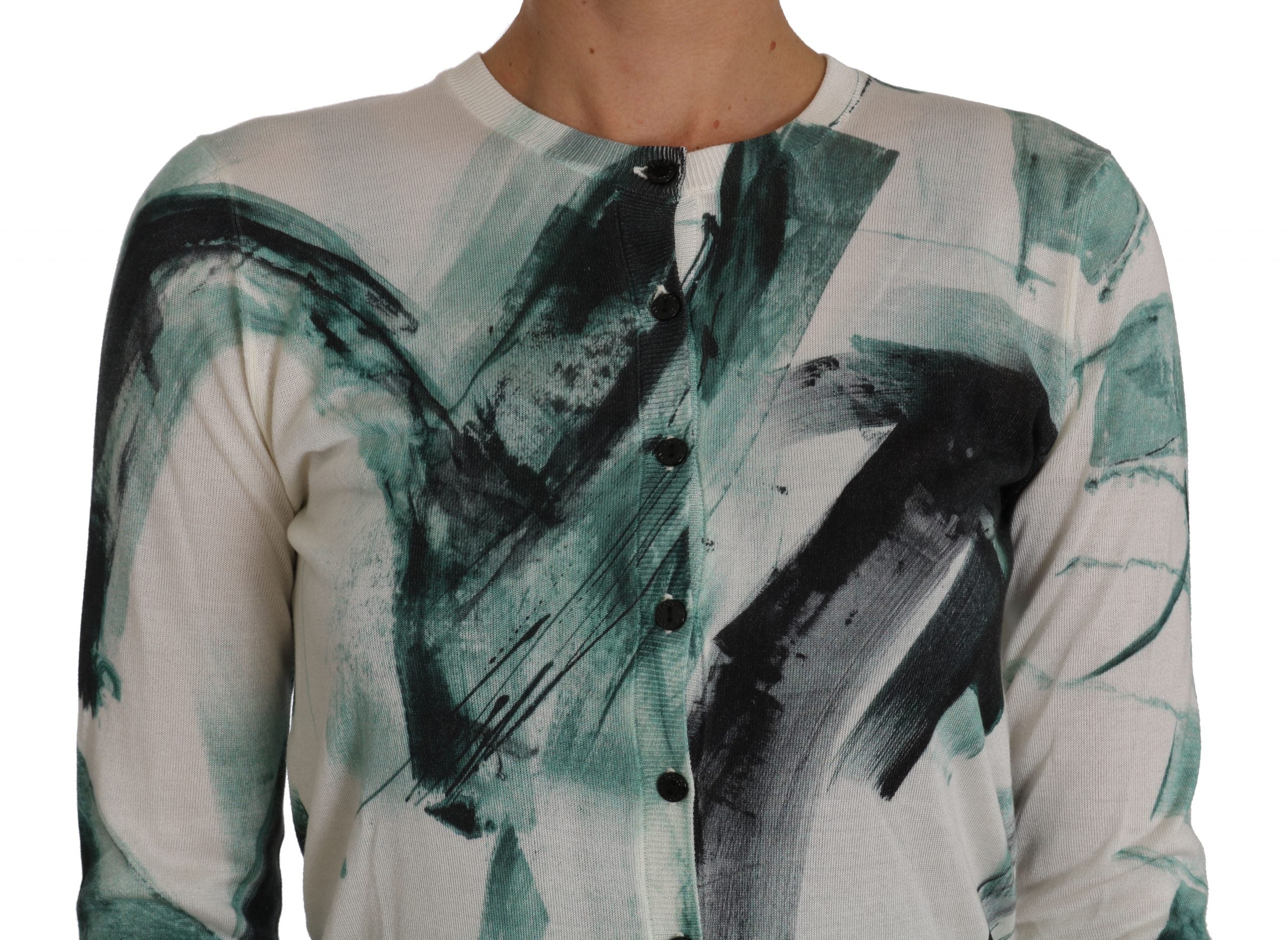 Elegant White Silk Lightweight Cardigan - ventzia