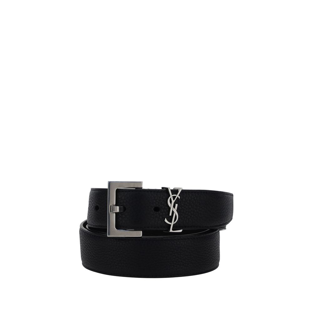 Black Calf Leather Bos Taurus Regular Belt - ventzia