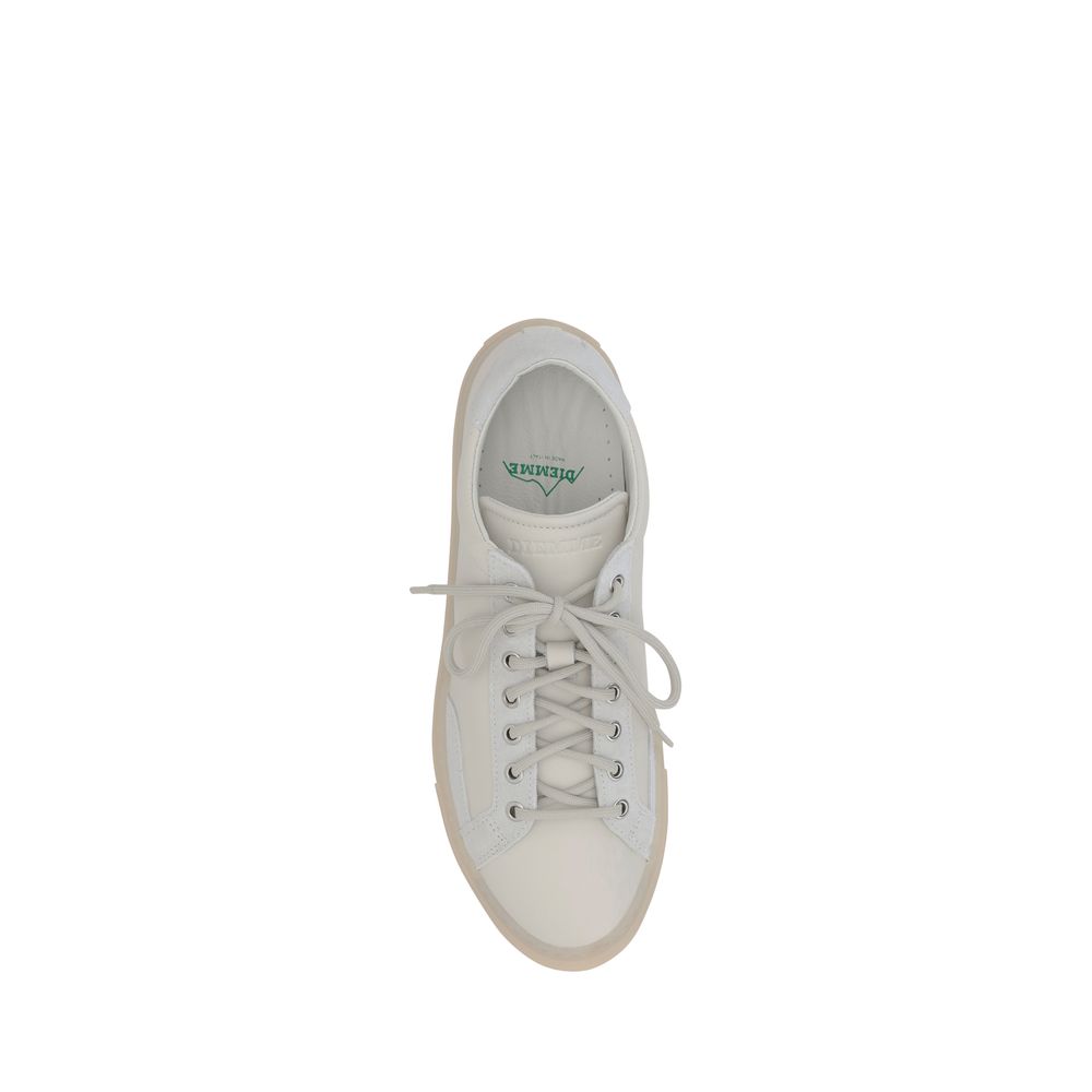 White Calf Leather Bos Taurus Low Top Sneakers - ventzia