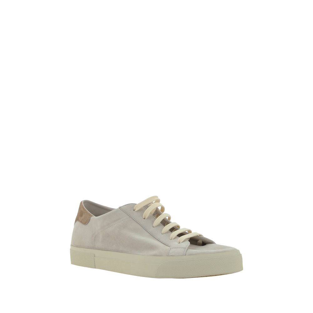 Cream White Leather Sneakers - ventzia