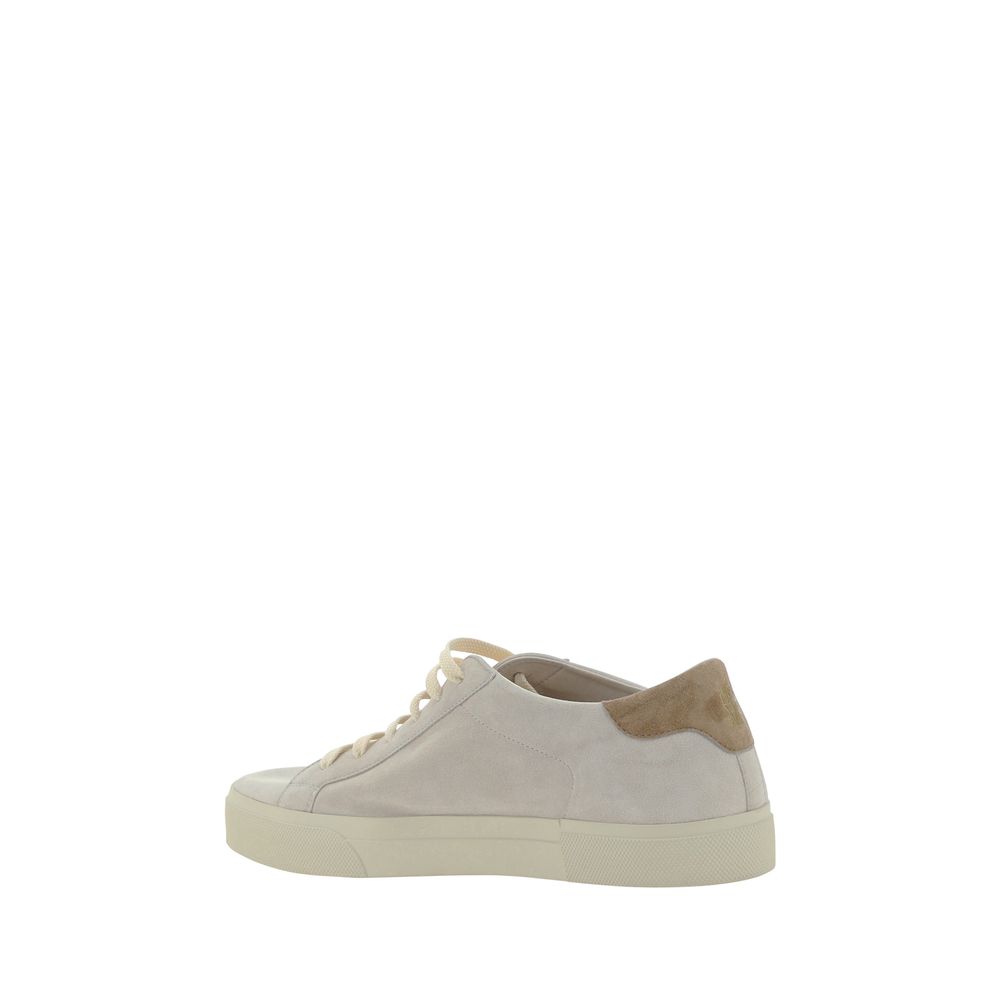 Cream White Leather Sneakers - ventzia