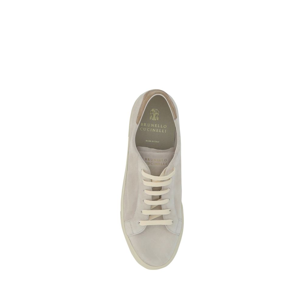 Cream White Leather Sneakers - ventzia