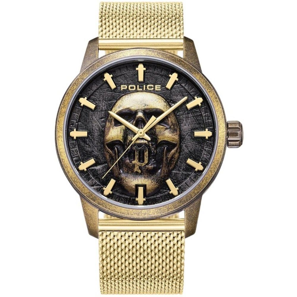 Gold Stainless Steel Dress Watch - ventzia