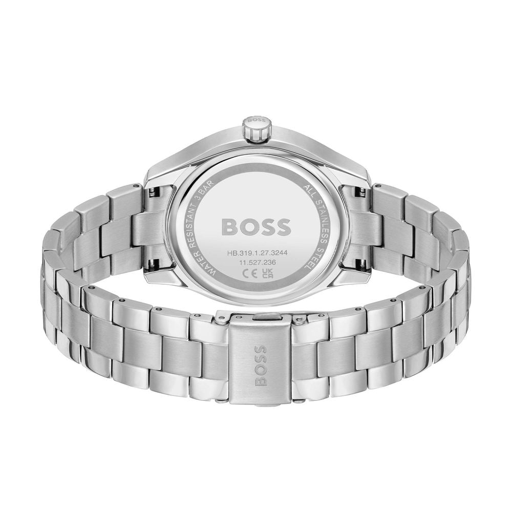 Silver Stainless Steel Dress Watch - ventzia