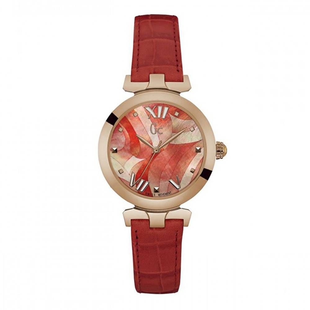 Orange Leather Dress Watch - ventzia