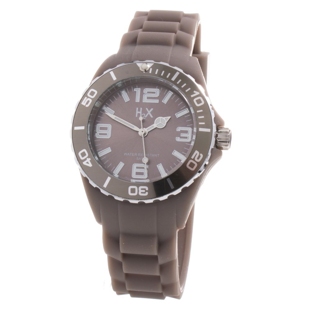Brown Rubber Sport Watch - ventzia
