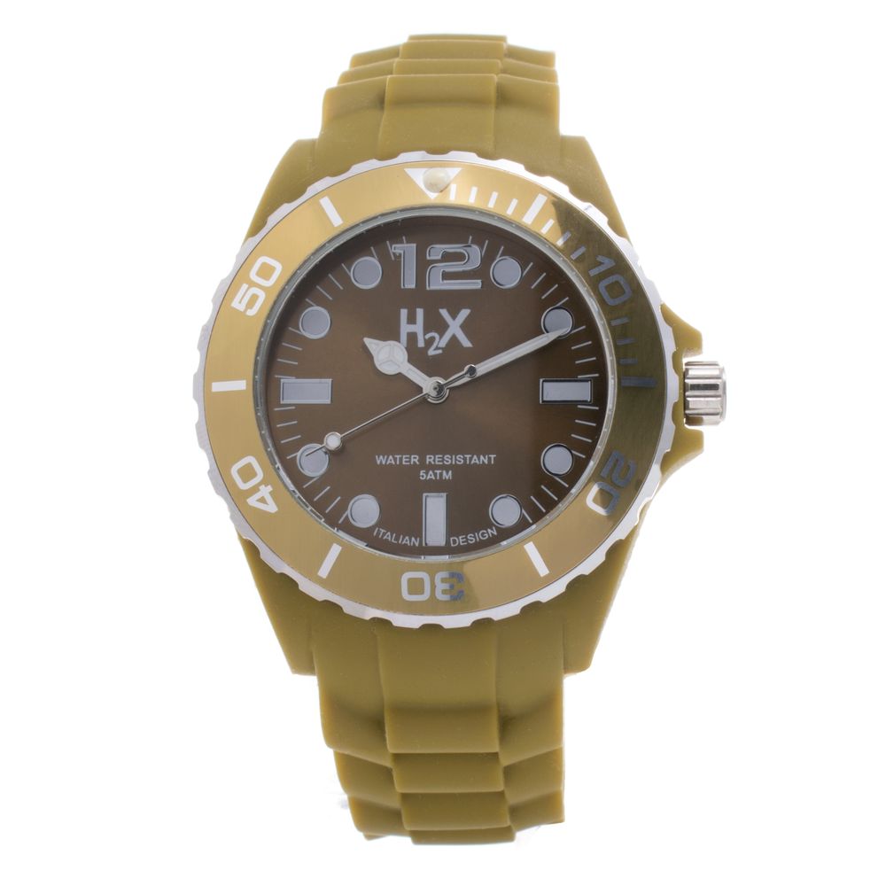 Brown Rubber Sport Watch - ventzia