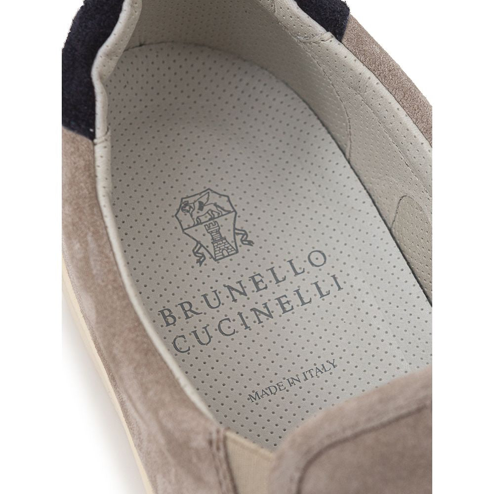 Gray Leather Sneaker - ventzia