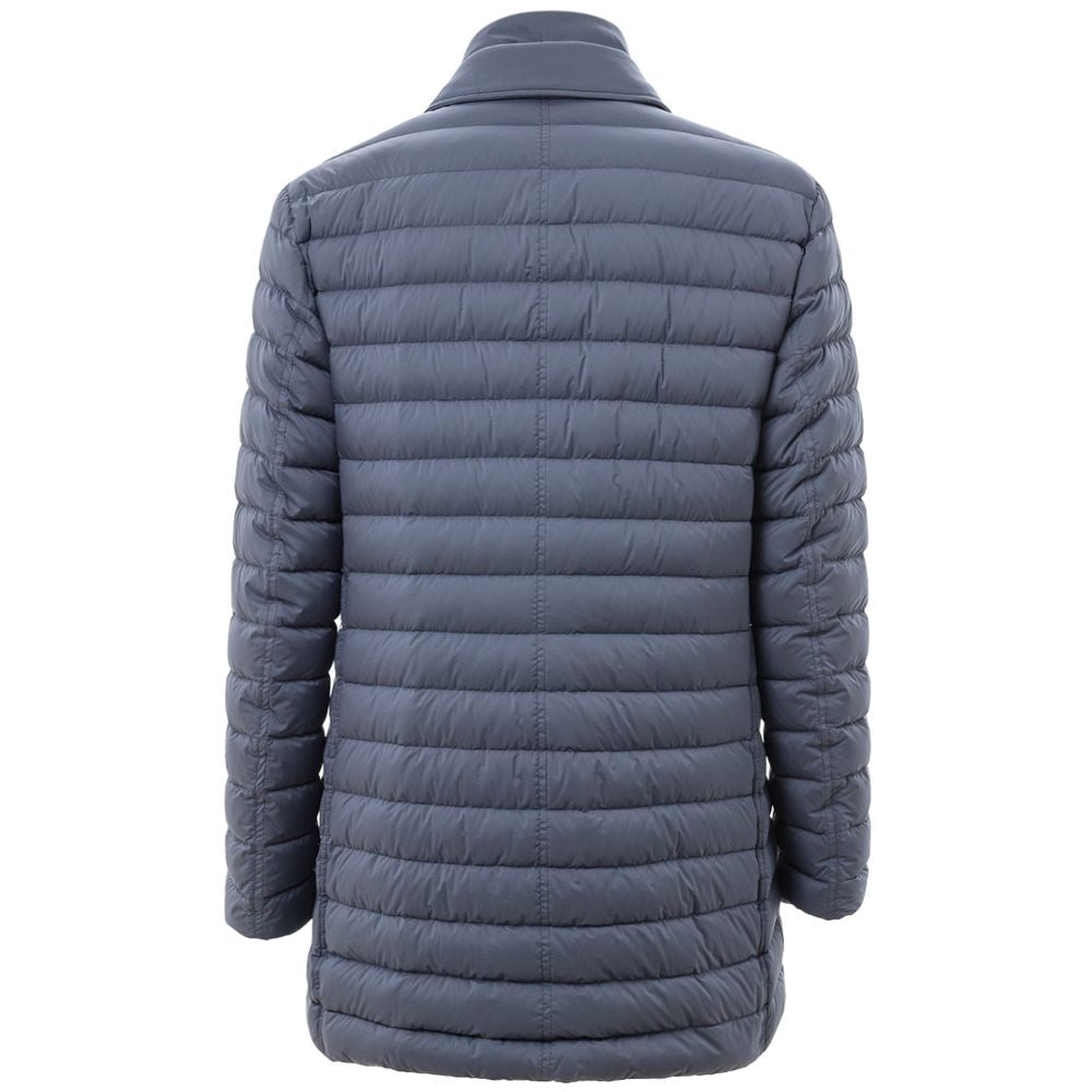 Blue Polyester Jackets & Coat