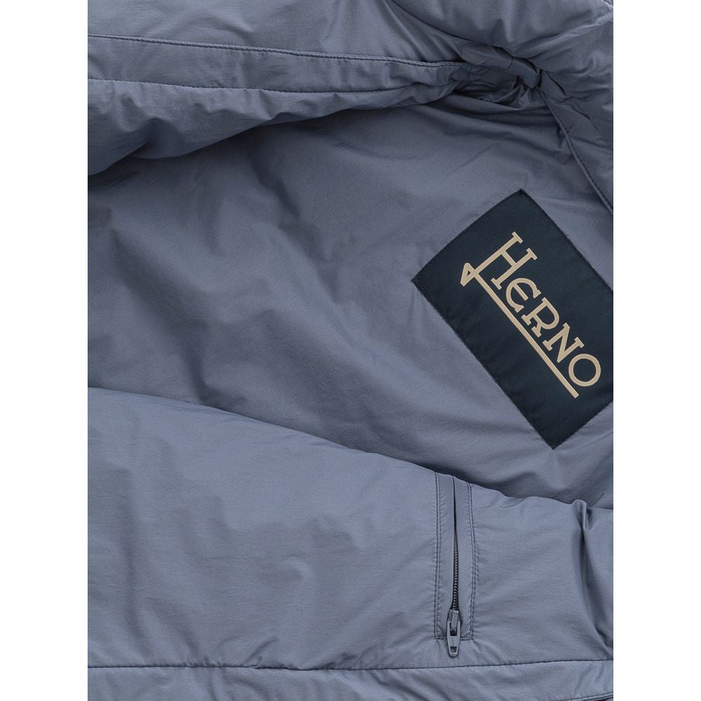 Blue Polyester Jackets & Coat