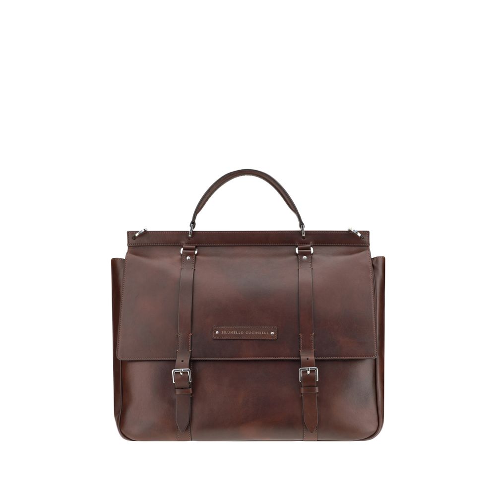 Brown Calf Leather Bos Taurus Luggage And Travel - ventzia